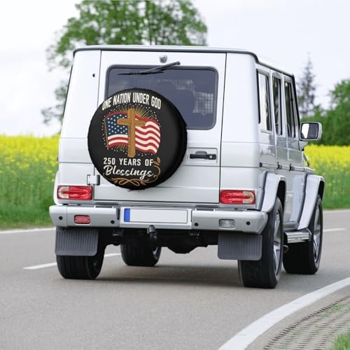 250 Anniversary USA Flag Spare Tire Cover - Image 2