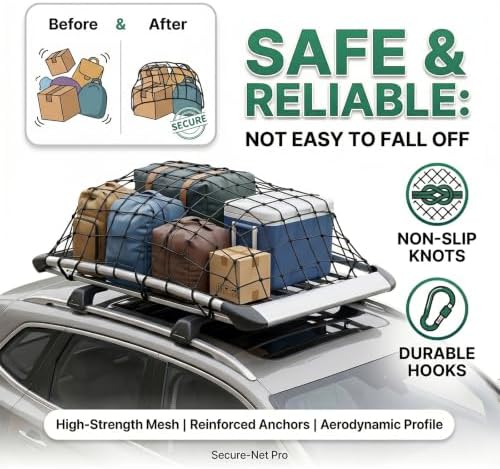 Hitro 3'x4' Roof Rack Cargo Net - Image 2