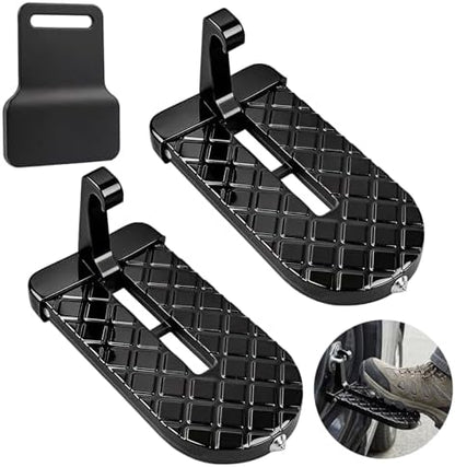 2 Pcs Car Door Step, Aluminum Alloy Car Door Latch Steps, Heavy Duty Doors by Unknown