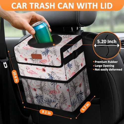 Vankor Car Trash Can with Lid Leak Proof Car Accessories - Image 2