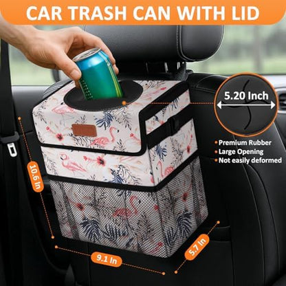 Vankor Car Trash Can with Lid Leak Proof Car Accessories - Image 2