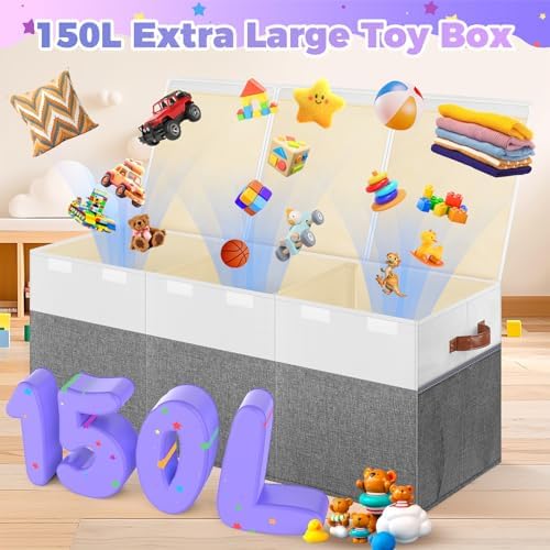 Extra Large Toy Box, Collapsible Toy Storage Chest - Image 2