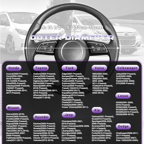 SEG Direct Plush Steering Wheel Cover 14.5"-15" Heavy-Duty, Summer Winter - Image 5