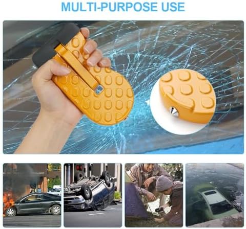 2 Pack Car Door Step with Glass Breaker Safety Hammer & Roof Rack Access - Image 5