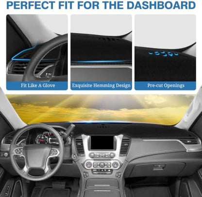 FIILINES Dash Cover for 2019-2025 2026 Chevrolet Chevy Blazer, Dashboard Mat - Image 4