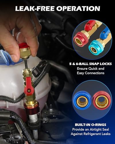 OMT AC Valve Core Removal Tool, R134a R1234yf R22 AC Schrader Valve Tool - Image 6