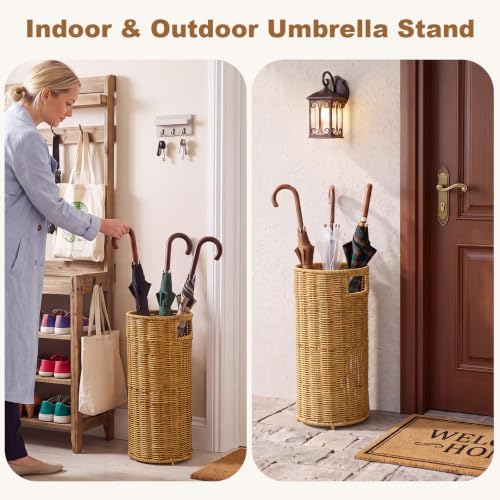 OwnMy Rattan Umbrella Holder for Entryway - Image 6