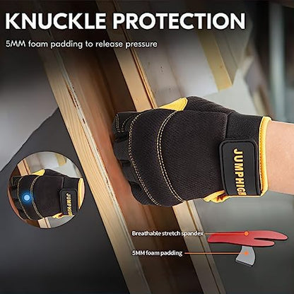 Utility Work Gloves Women, UltraLight Safety Work Gloves, Touchscreen, Flex Grip - Image 3