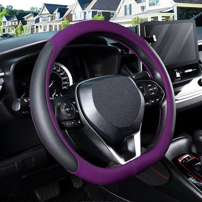 SEG Direct D Shaped Steering Wheel Cover 14.5-15 inch by SEGDirect