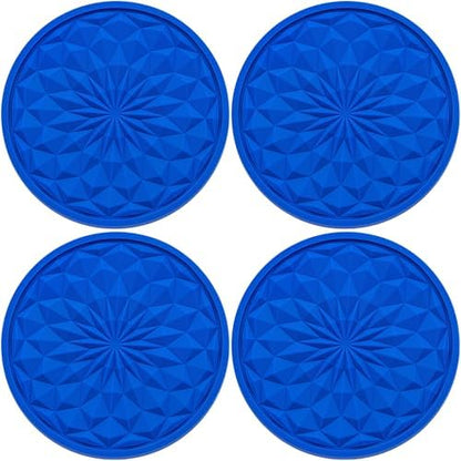 4 Pack Silicone Car Cup Holder Coaster – 2.75 Inch Non-Slip Drink Mat, by MEAJOO