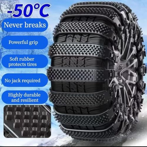 Tire Traction Straps Adjustable Anti-Skid Winter Car Grips - Image 4