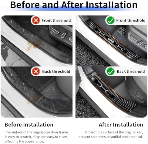 Door Sill Protector Trim for 2026 Toyota RAV4 Accessories Front and Rear Doors - Image 2