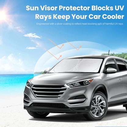 Windshield Sunshade for Hyundai Tucson 2016 2017 2018 2019 2020 2021 Shades - Image 5