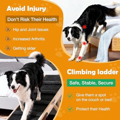 39" Foldable Dog Ramp 5-Level Adjustable Non-Slip - Image 5