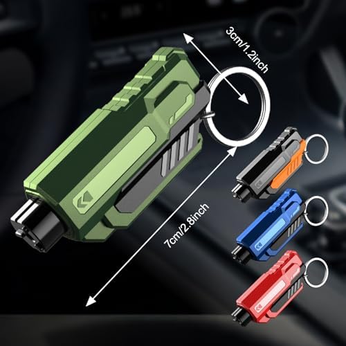 4PCS Car Window Breaker Seatbelt Cutter, Emergency Keychain Car Escape Tool - Image 2