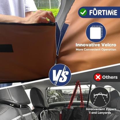 FURTIME XL Back Seat Extender for Dogs, Hard Bottom Seat Cover for Truck - Image 6