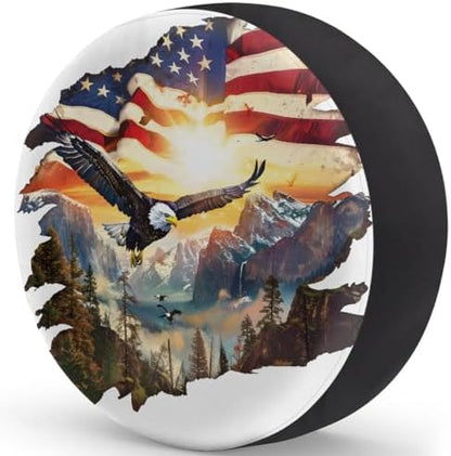 Eagle Spare Tire Cover 17in Spare Wheel Covers Tire Storage Cover - Image 2