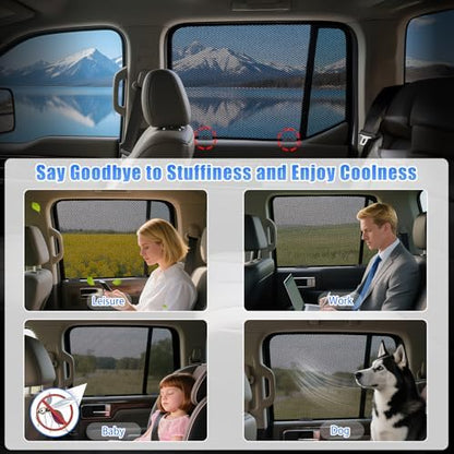 ZATOOTO Side Window Sunshades for Honda CRV 2023-2025, UV‑Block Breathable - Image 4