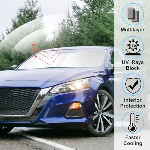 Windshield Sun Shade for 2019-2026 Nissan Altima Accessories - Image 2