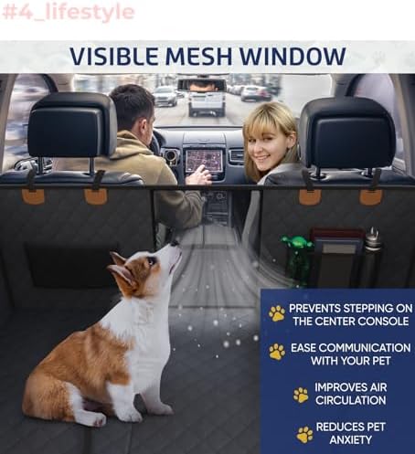 Katziela Back Seat Extender for Dogs-Large Space, Dog Car Seat Cover Hard - Image 6