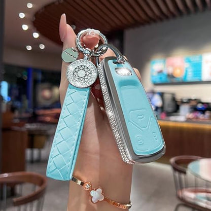 for Audi Key Fob Cover with Keychain - Image 2