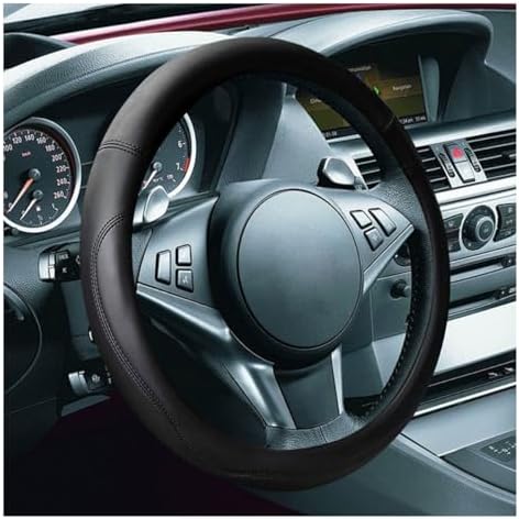 LAINLOY 15" Car Steering Wheel Cover, Microfiber Leather Cover - Image 2