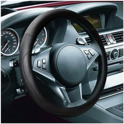 LAINLOY 15" Car Steering Wheel Cover, Microfiber Leather Cover - Image 2