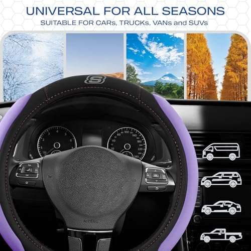 Skechers Steering Wheel Cover, Memory Foam Car Steering Wheel Cover, - Image 6