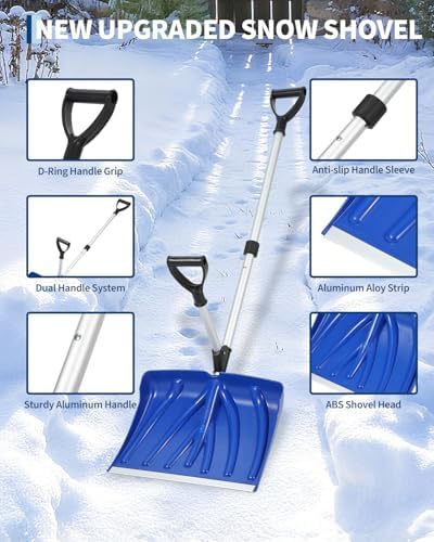Snow Shovel, 18-Inch Aluminum Blade - Image 3
