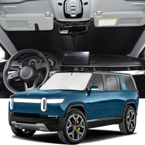 Windshield Sunshade for Rivian R1S 2022-2025 2026 Car Window Shade by ZOIBVCARSUNSHADE