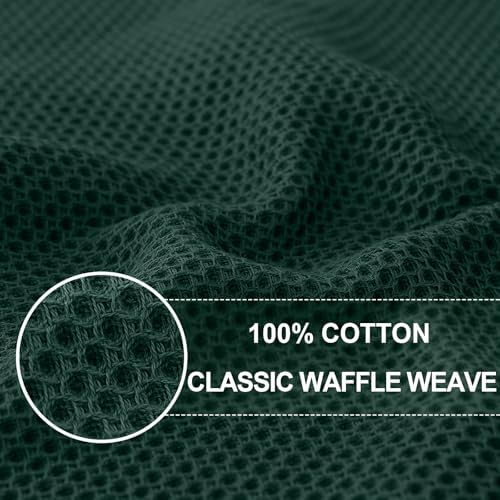 Homaxy 100% Cotton Oversized Waffle Weave Kitchen Towels 8-Pack - Image 2