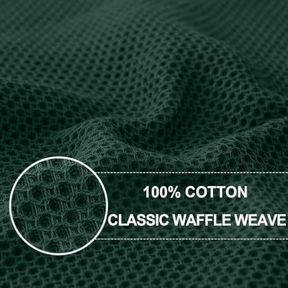 Homaxy 100% Cotton Oversized Waffle Weave Kitchen Towels 8-Pack - Image 2