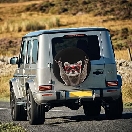 Spare Tire Cover Raccoon Wheel Tire Cover Waterproof Sun Protection Universal - Image 4