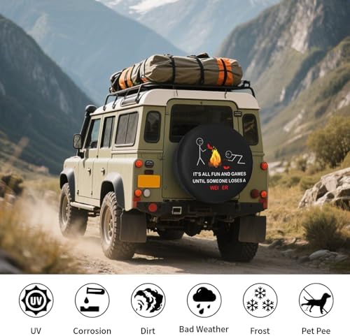 Rv Spare Tire Cover for Trailers, Waterproof Dust-Proof Camper Spare Tire Cover - Image 2