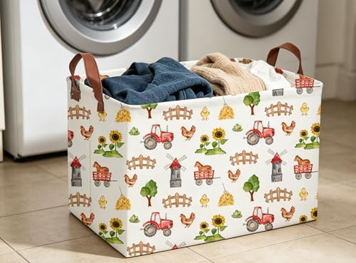 Rectangle Farm Baskets Cute Storage Bin - Image 4
