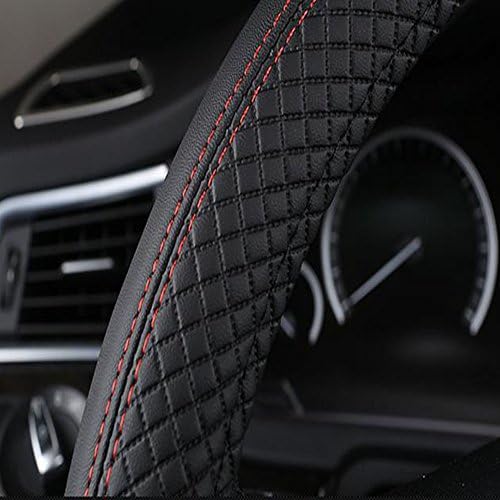SHIAWASENA Car Steering Wheel Cover, Universal 15 Inch Fit, Anti-Slip & - Image 2