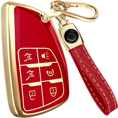 Lucrum Compatible with Chevy, Buick Key Fob Cover & Keychain by Lucrum