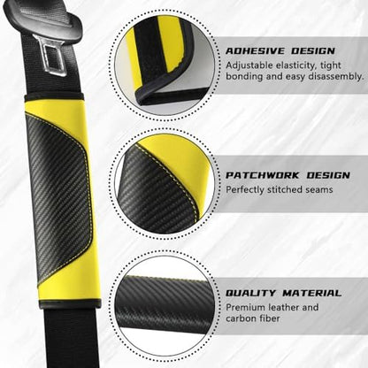 2PCS Car Seat Belt Cover Pads, Seatbelt Shoulder Cushion - Image 3