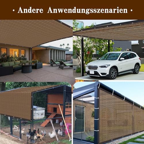80% Garden Shade Cloth Sun Shade Fabric – UV Resistant Durable Sunblock Netting - Image 6
