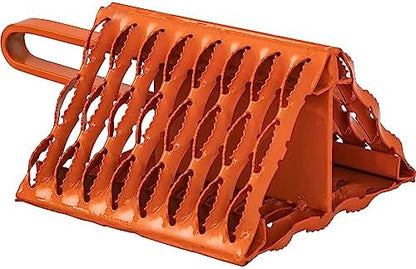 Buyers Products WC091061 Orange Serrated Steel Wheel Chock - Image 2