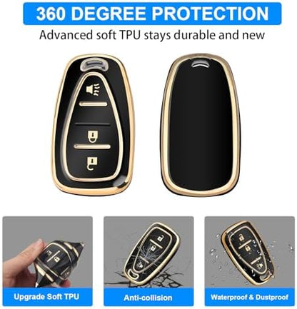 QBUC for Chevy Key Fob Cover, 3-Button Design - Image 5