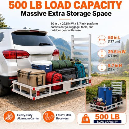 500 lb Trailer Hitch Cargo Carrier - Image 2