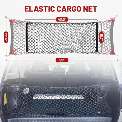 RED WOLF Envelope Style Cargo Net 43.3" x 15.7" to 55" x 22.5" - Image 4