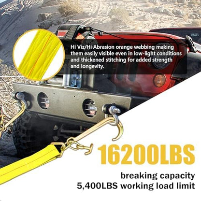 Tow Straps V Bridle, 5400LBS Recovery Bridle, Towing Strap - Image 4