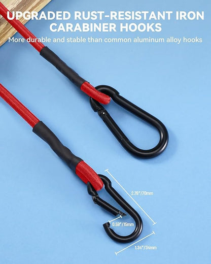 8 Pack 72" Heavy Duty Bungee Cords - Image 3