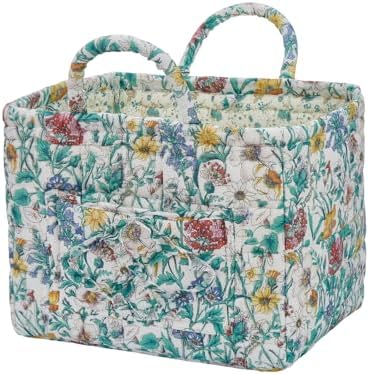 Car Storage Basket for Back Seat, Aesthetic Fabric Storage Basket for Clothes by Unknown