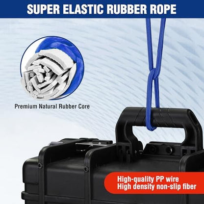 WORKPRO 24" Bungee Cords with Hooks, 4 Pack Heavy Duty Outdoor Bungee Strap - Image 4