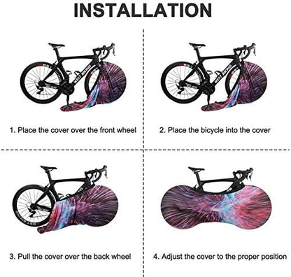 Bike Wheel Cover Indoor Dust-Proof and High Elasticity Bicycle Wheel Bag - Image 4