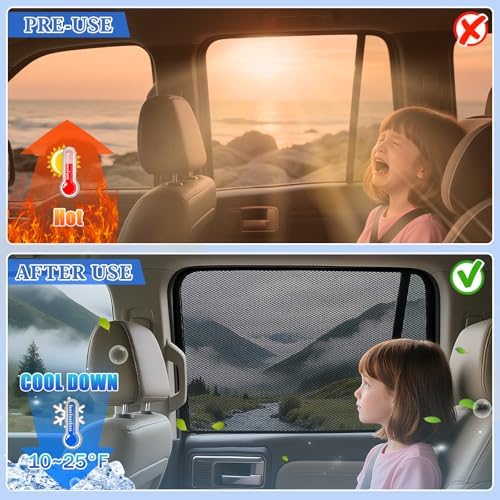 ZATOOTO Side Window Sunshades for Honda CRV 2023-2025, UV‑Block Breathable - Image 3