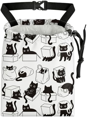 Playful Black Cat Car Trash Bag by AmazerPad